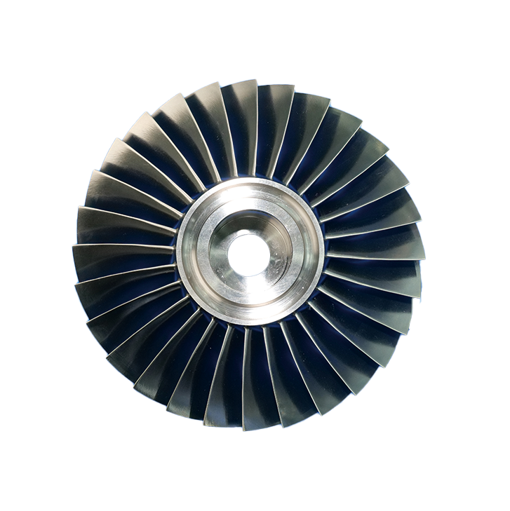 Small turbofan engine intake impeller