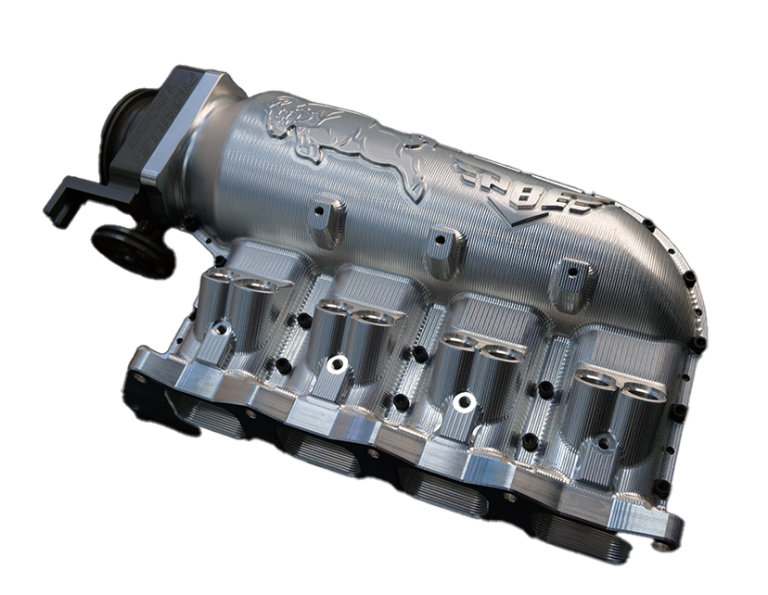 Racing engine intake cylinder block